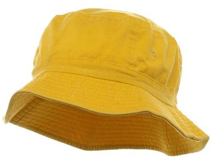 yellow rain hat